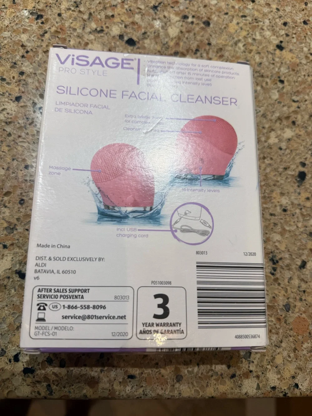 Visage Pro Style Silicone Facial Cleanser - Pink